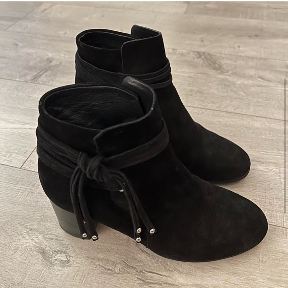Rag and bone black heeled boots - Picture 4 of 8